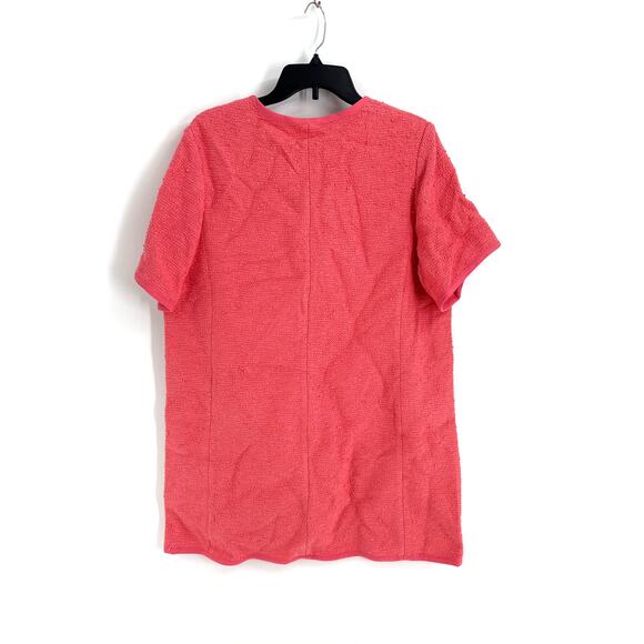 Me+Em Women's Camellia Pink Textured Shift Dress Size 12 - Picture 6 of 11